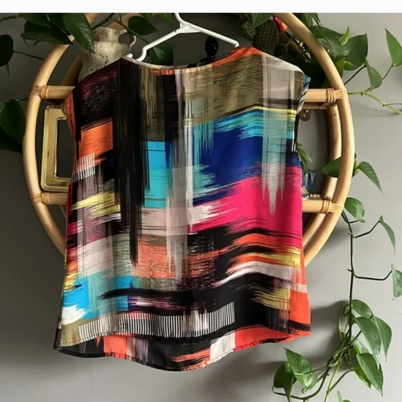 Multicolor Abstract Women's Top - Picture 2 of 6
